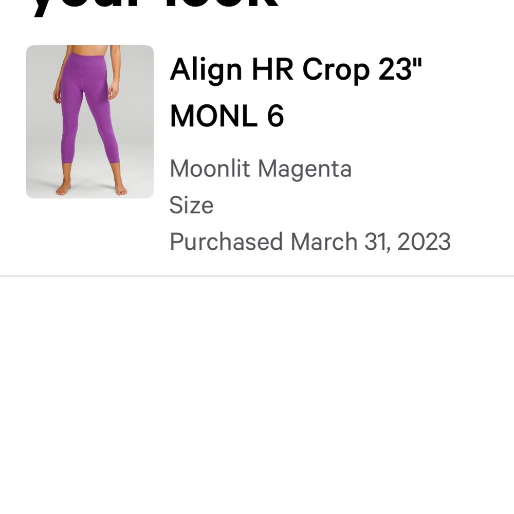 Lululemon Purple Leggings - Picture 5 of 5